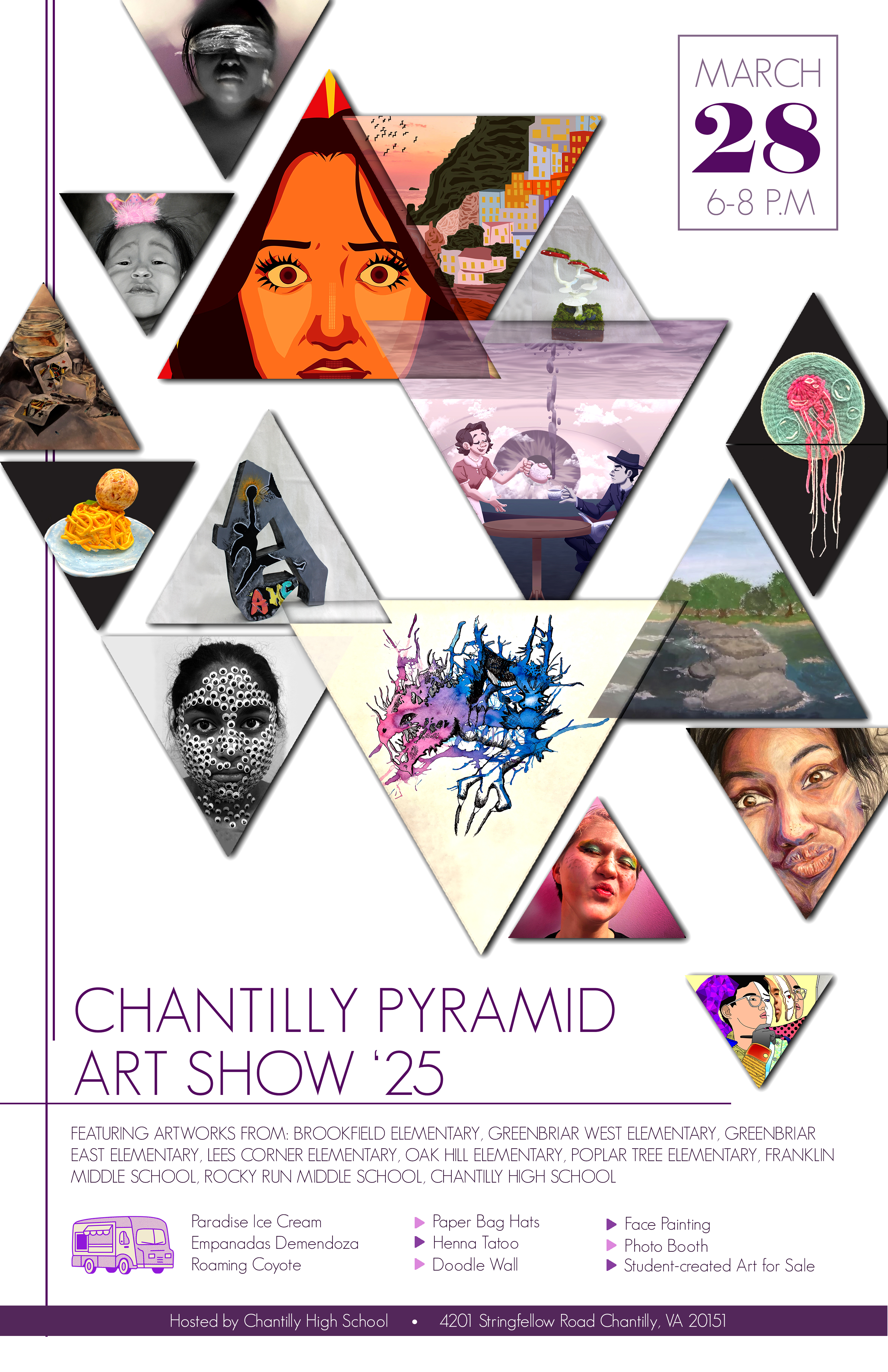 Chantilly Pyramid art show poster